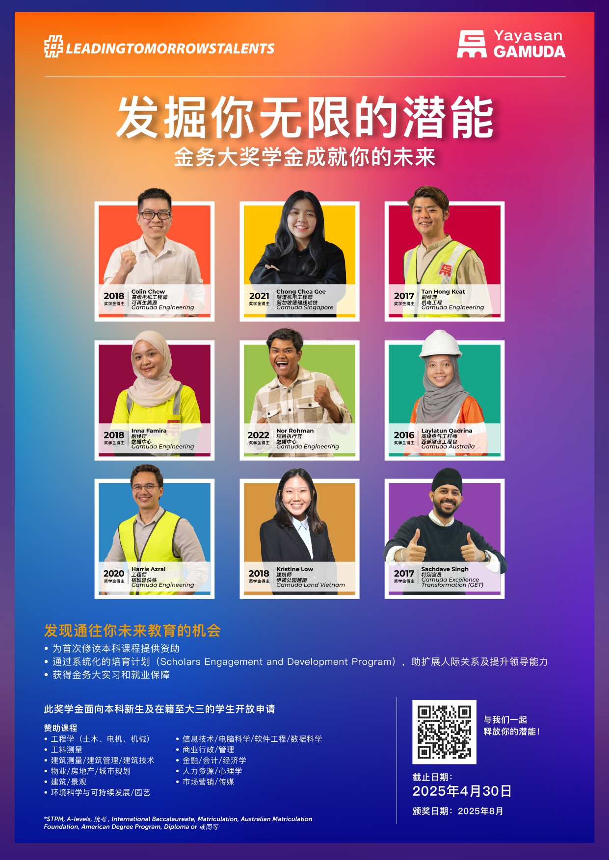 2025 gamudascholarship poster